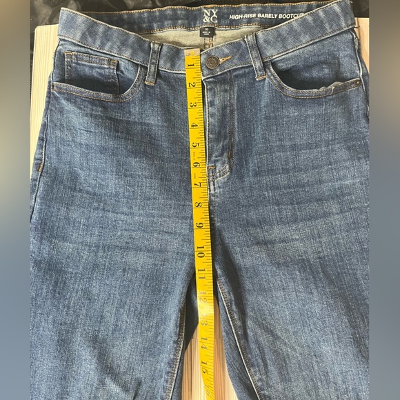 Women's NY&C High-rise Barely Bootcut Jeans Sz10 - Picture 8 of 11